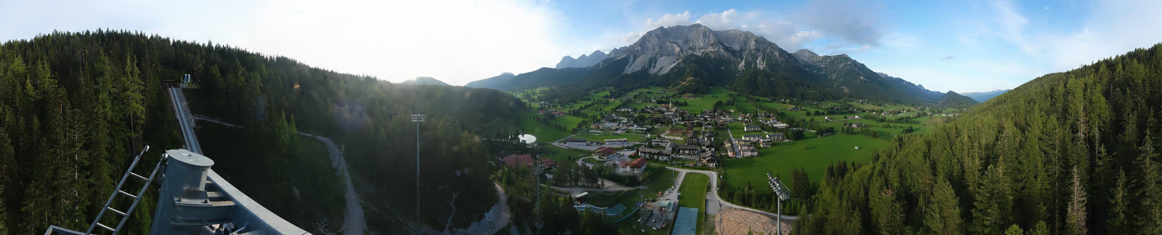 Archived image Webcam Panoramic view Ramsau ski stadium
