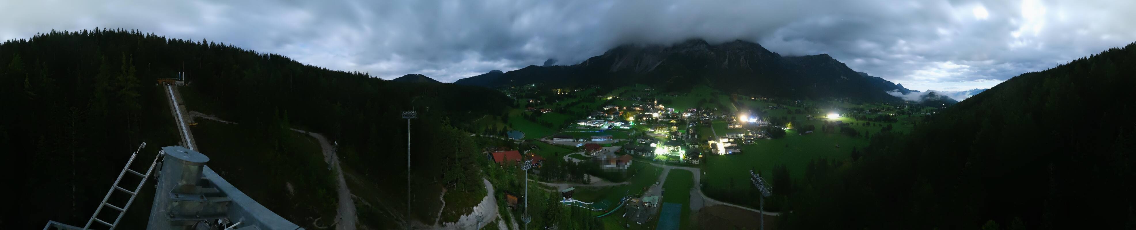 Archived image Webcam Panoramic view Ramsau ski stadium