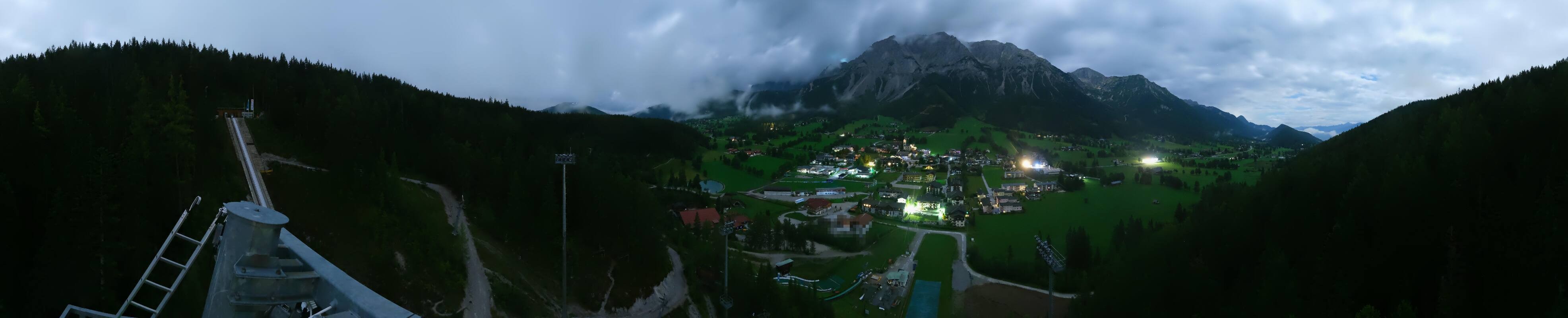Archived image Webcam Panoramic view Ramsau ski stadium