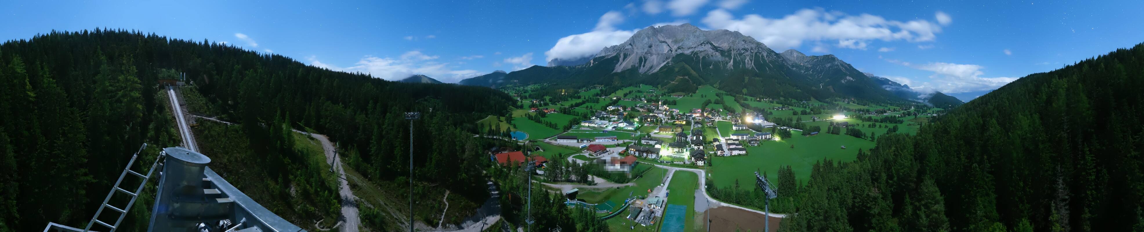 Archived image Webcam Panoramic view Ramsau ski stadium