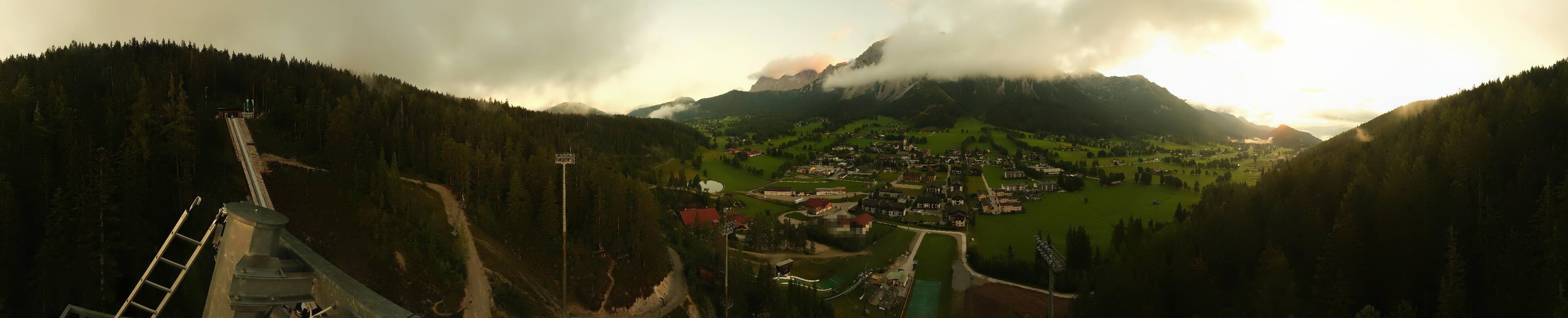 Archived image Webcam Panoramic view Ramsau ski stadium