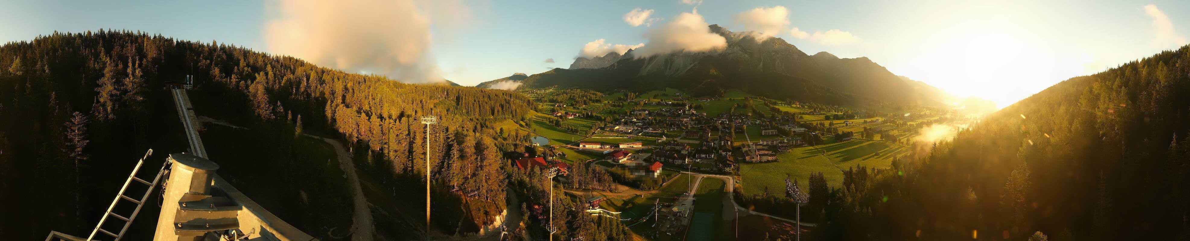 Archived image Webcam Panoramic view Ramsau ski stadium
