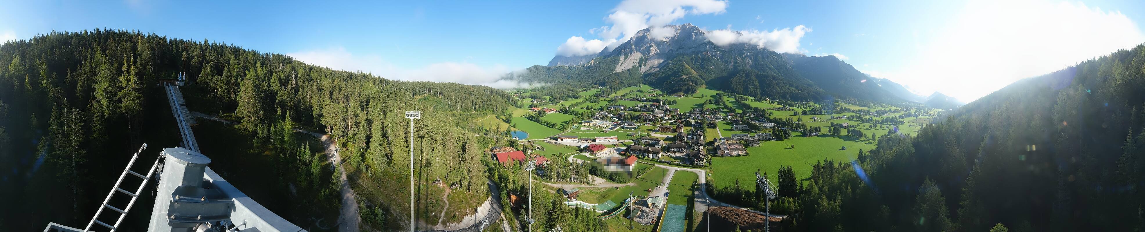Archived image Webcam Panoramic view Ramsau ski stadium