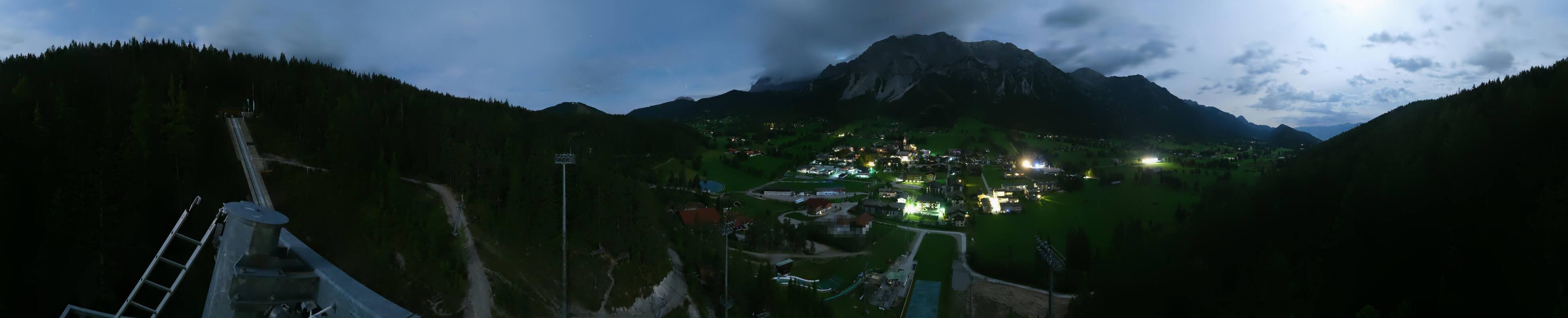 Archived image Webcam Panoramic view Ramsau ski stadium