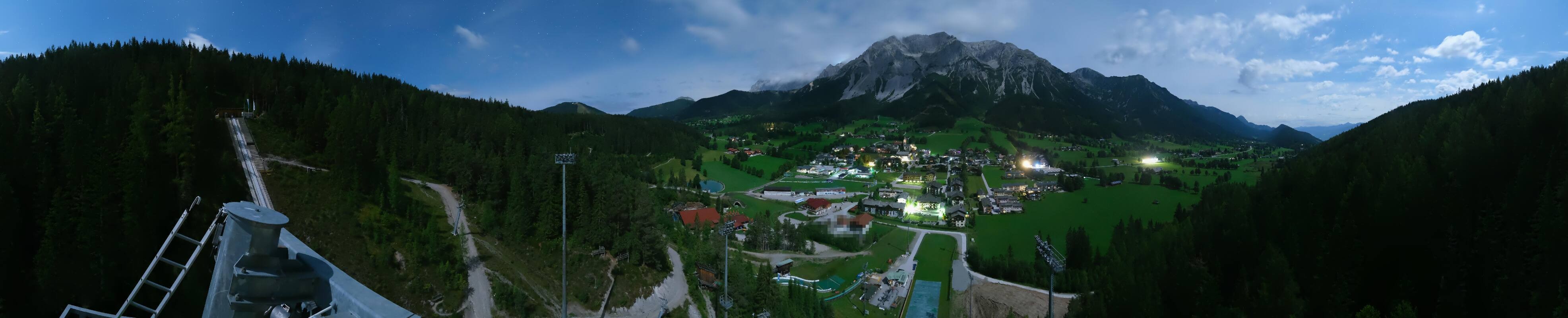 Archived image Webcam Panoramic view Ramsau ski stadium
