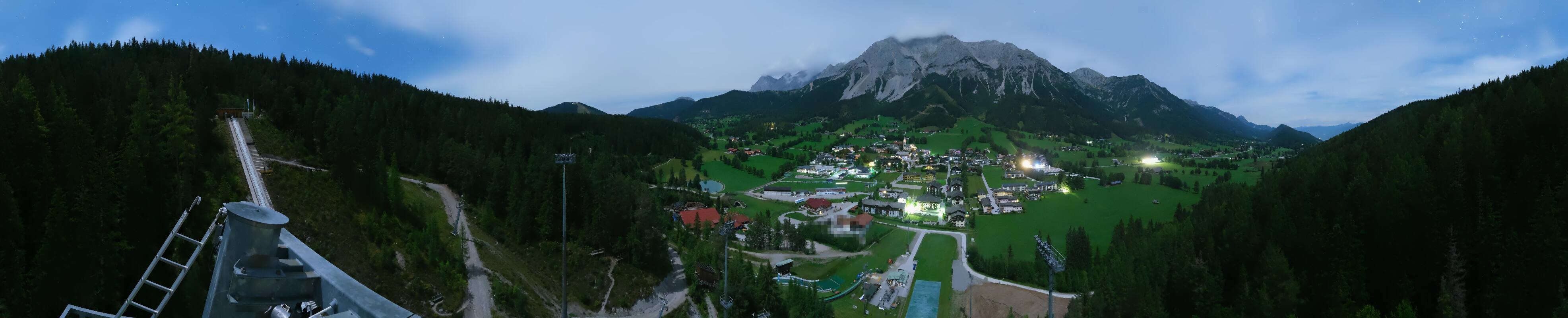 Archived image Webcam Panoramic view Ramsau ski stadium