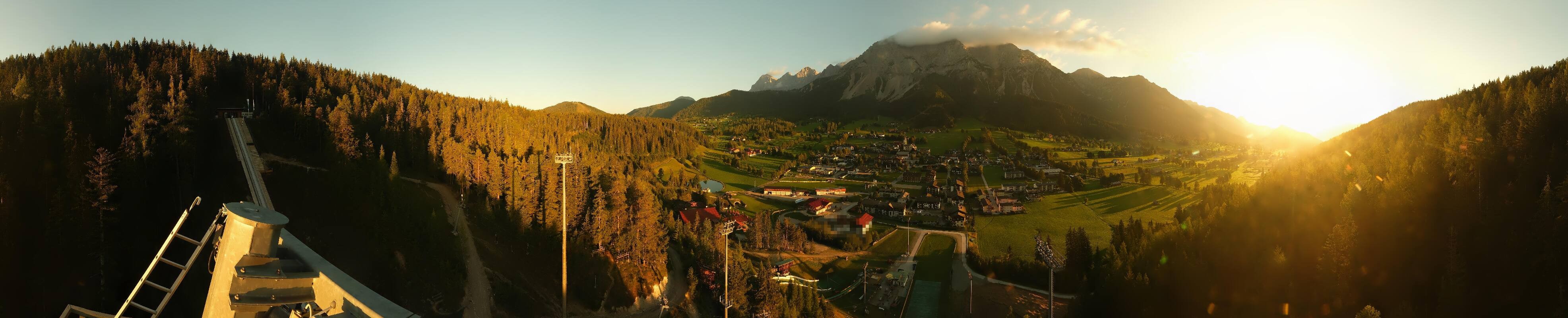 Archived image Webcam Panoramic view Ramsau ski stadium