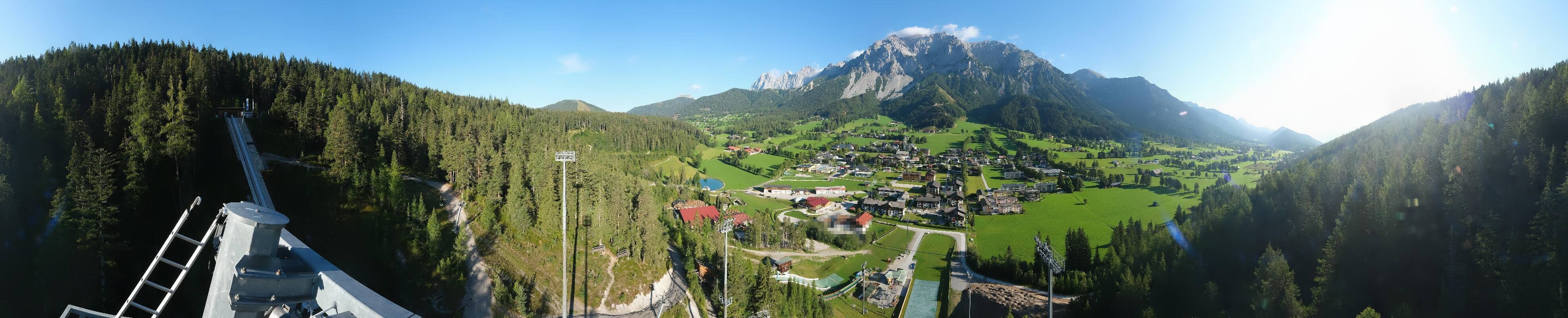 Archived image Webcam Panoramic view Ramsau ski stadium