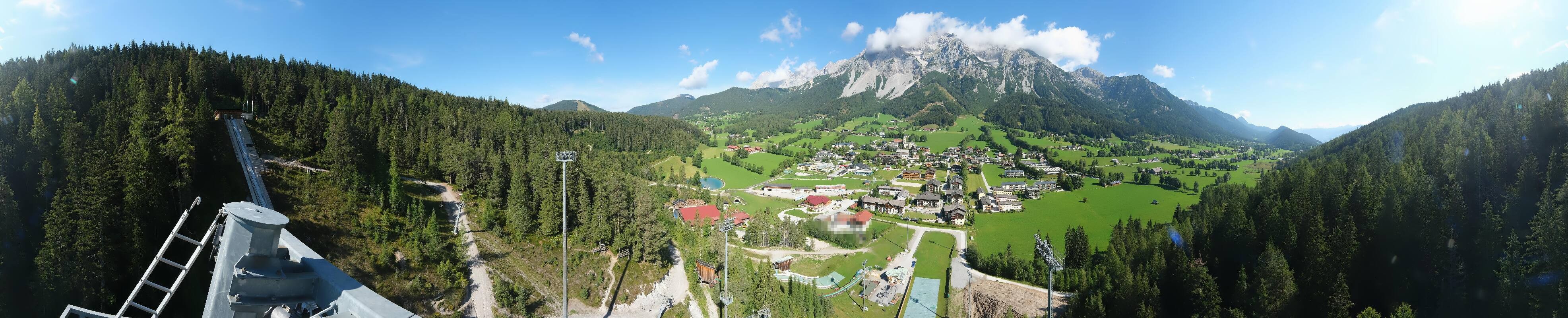 Archived image Webcam Panoramic view Ramsau ski stadium