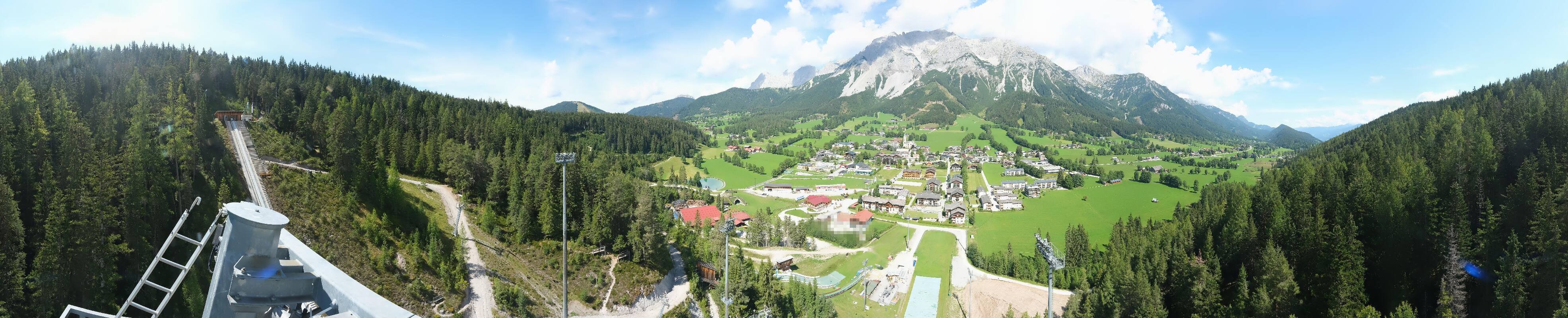 Archived image Webcam Panoramic view Ramsau ski stadium