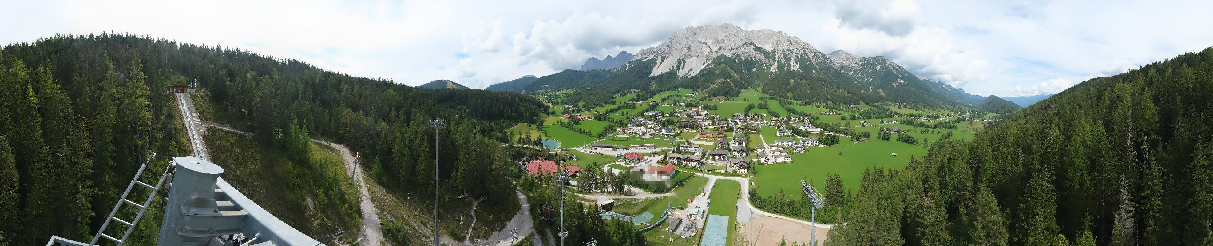 Archived image Webcam Panoramic view Ramsau ski stadium