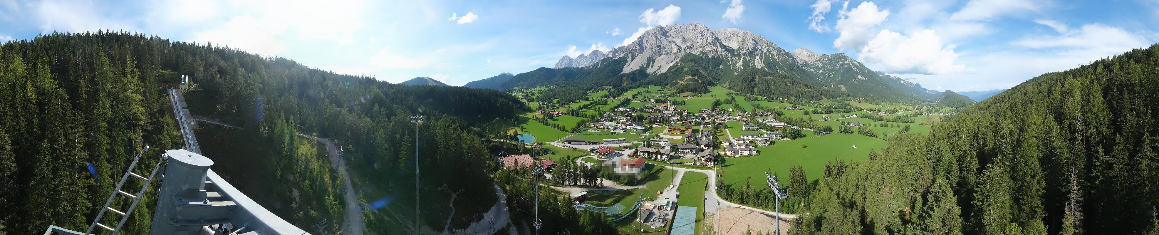 Archived image Webcam Panoramic view Ramsau ski stadium
