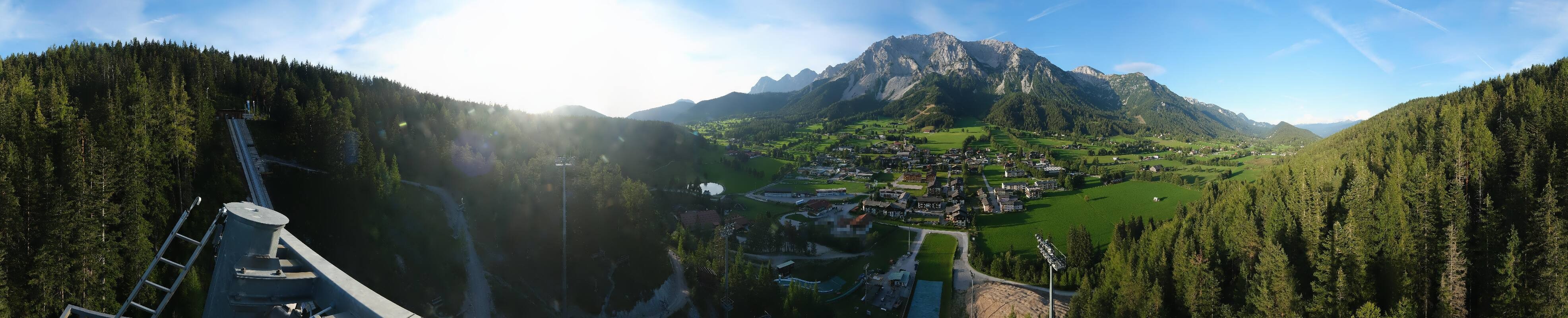 Archived image Webcam Panoramic view Ramsau ski stadium
