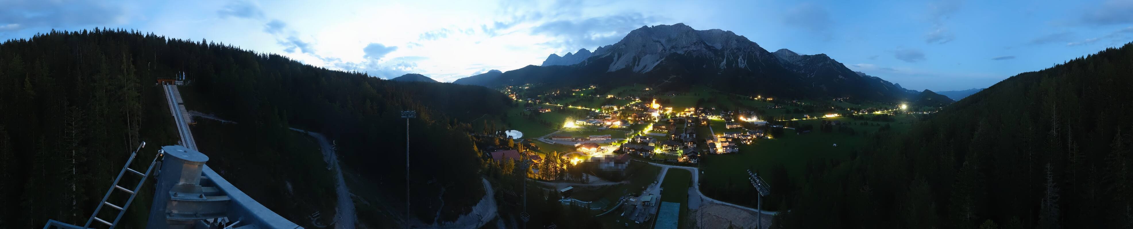 Archived image Webcam Panoramic view Ramsau ski stadium