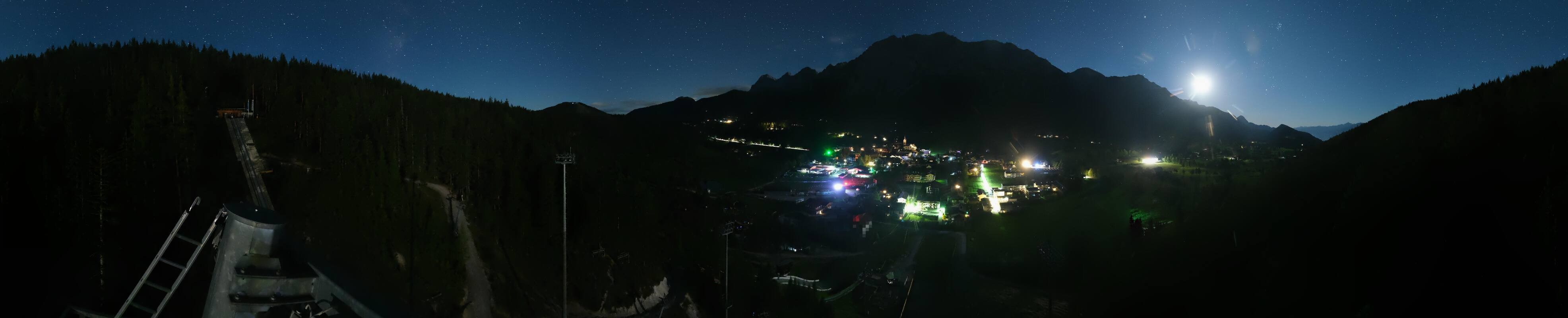 Archived image Webcam Panoramic view Ramsau ski stadium