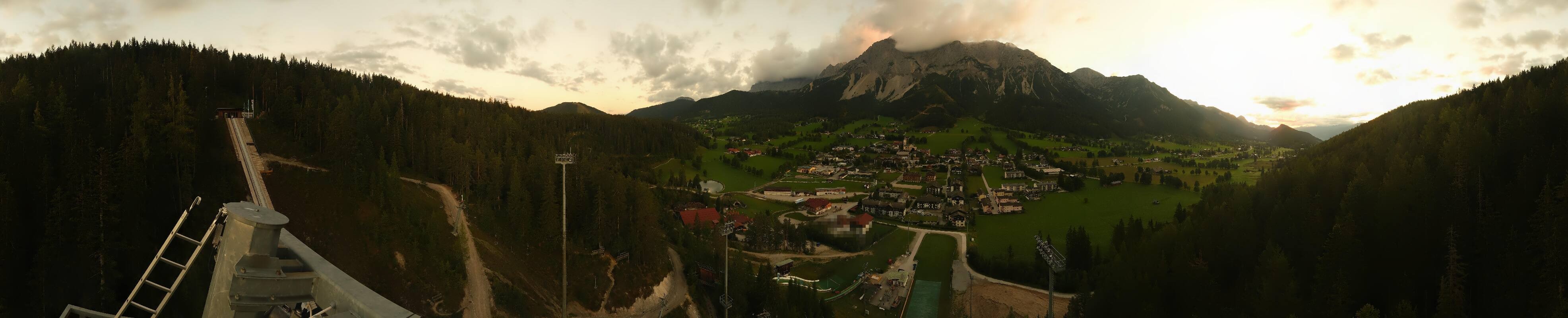 Archived image Webcam Panoramic view Ramsau ski stadium