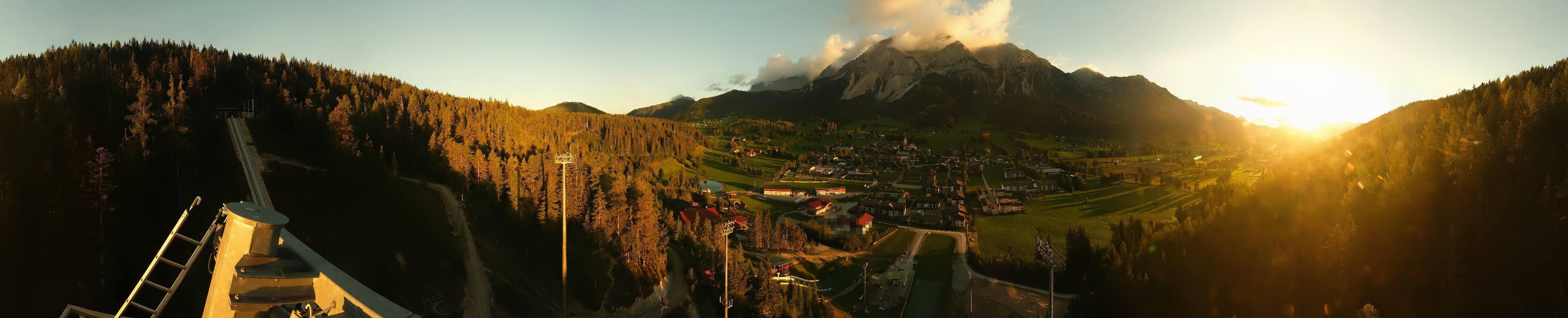 Archived image Webcam Panoramic view Ramsau ski stadium
