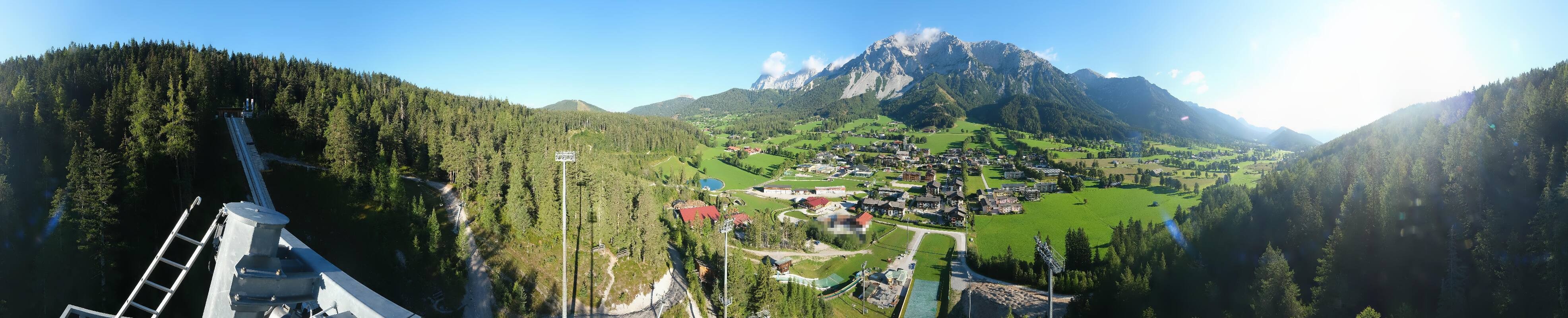 Archived image Webcam Panoramic view Ramsau ski stadium