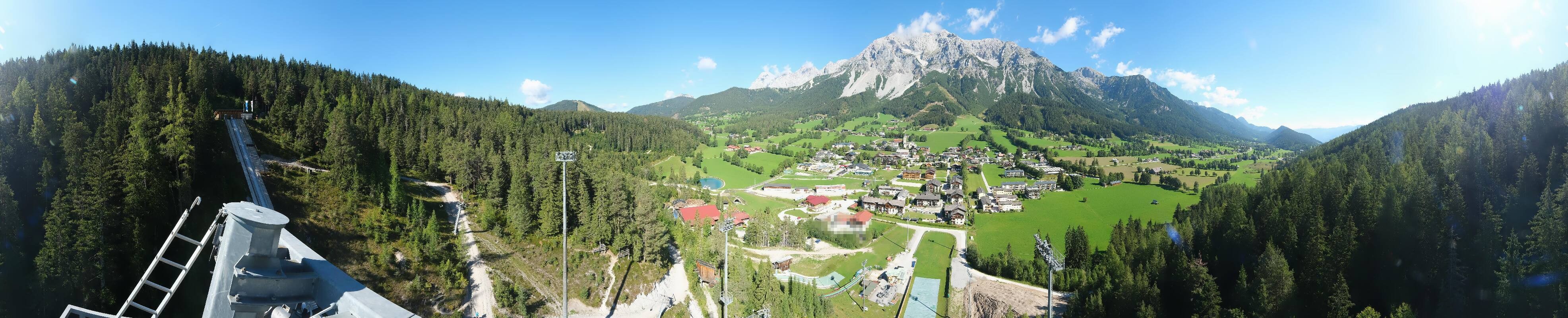 Archived image Webcam Panoramic view Ramsau ski stadium