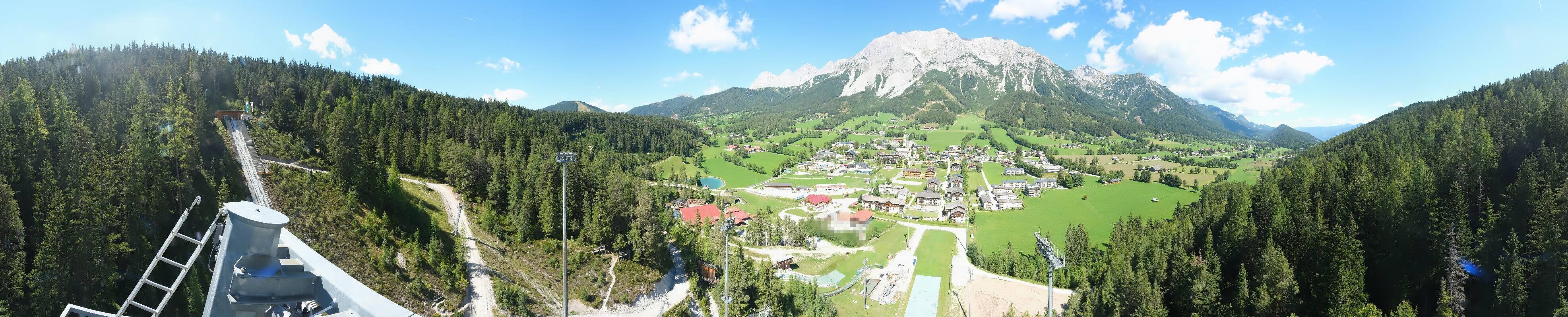 Archived image Webcam Panoramic view Ramsau ski stadium