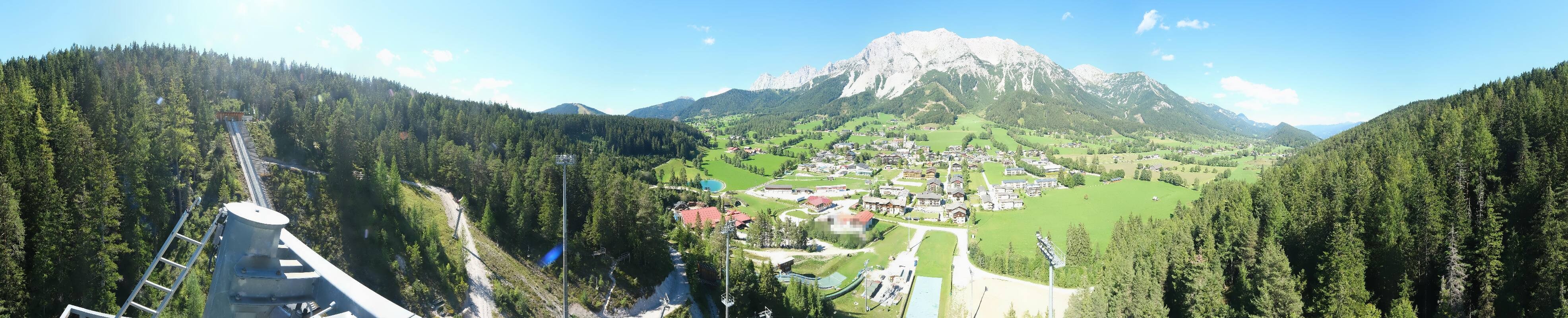 Archived image Webcam Panoramic view Ramsau ski stadium