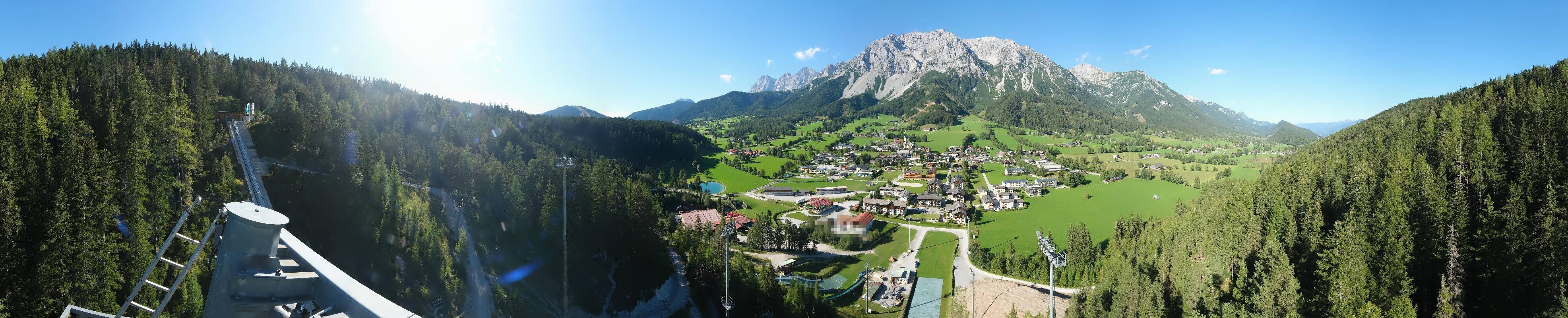 Archived image Webcam Panoramic view Ramsau ski stadium