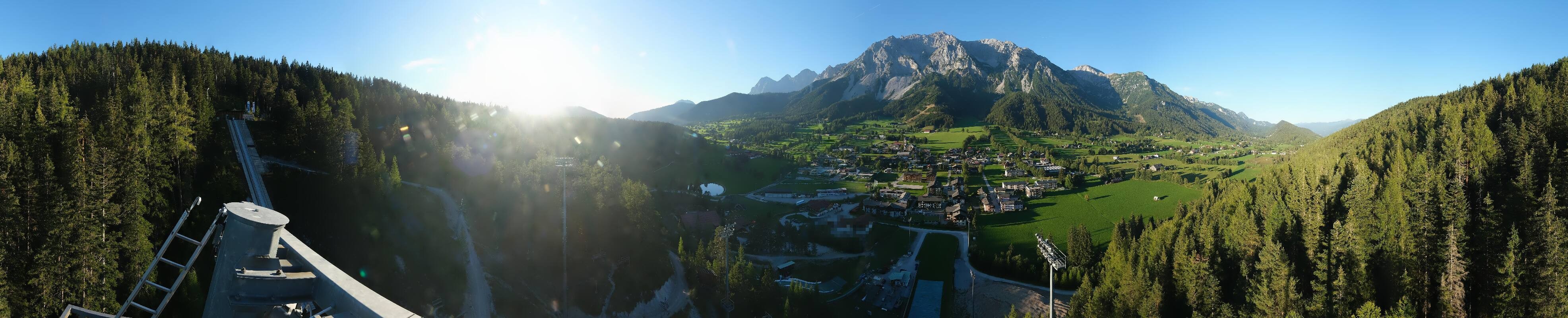 Archived image Webcam Panoramic view Ramsau ski stadium