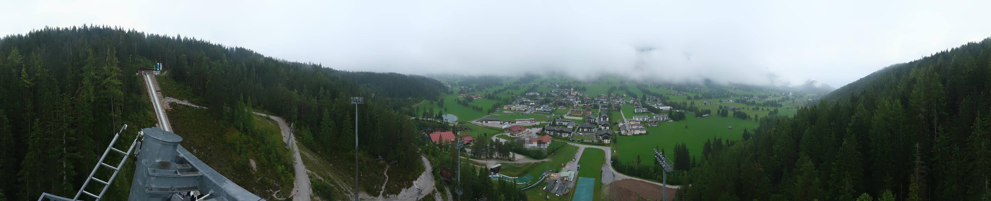 Archived image Webcam Panoramic view Ramsau ski stadium