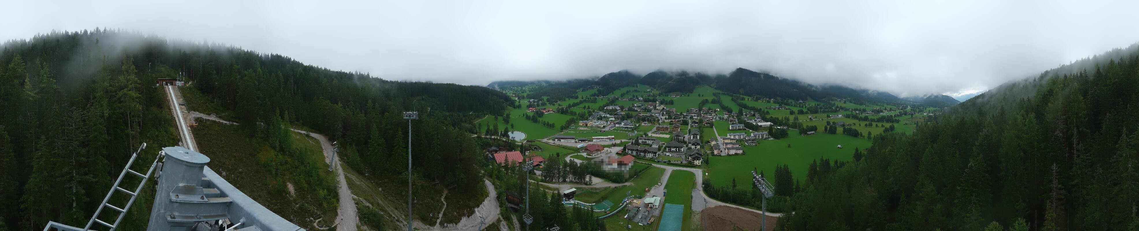 Archived image Webcam Panoramic view Ramsau ski stadium