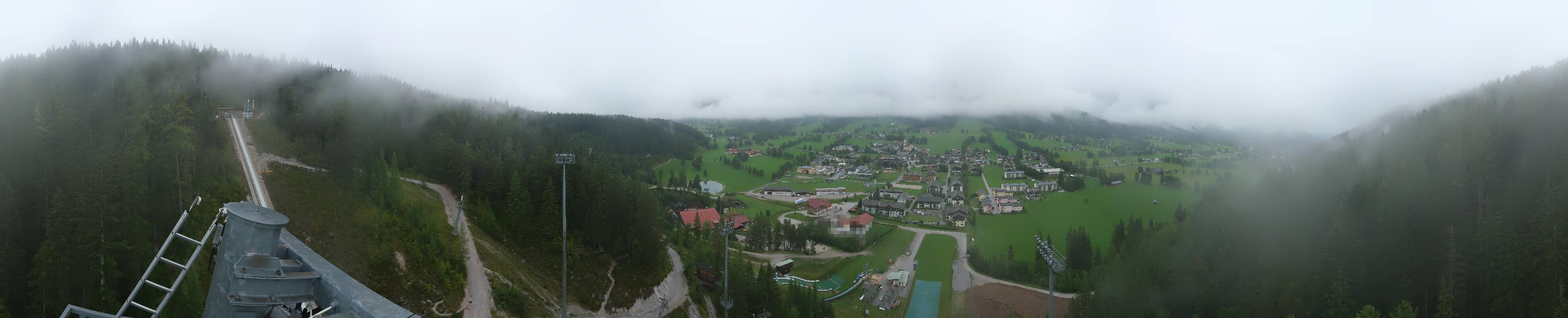 Archived image Webcam Panoramic view Ramsau ski stadium