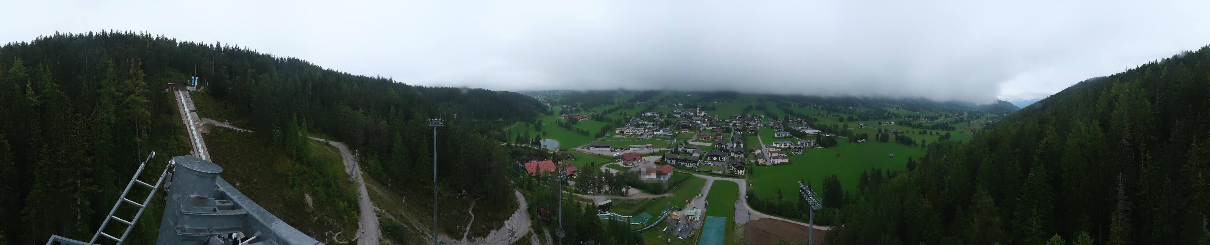 Archived image Webcam Panoramic view Ramsau ski stadium