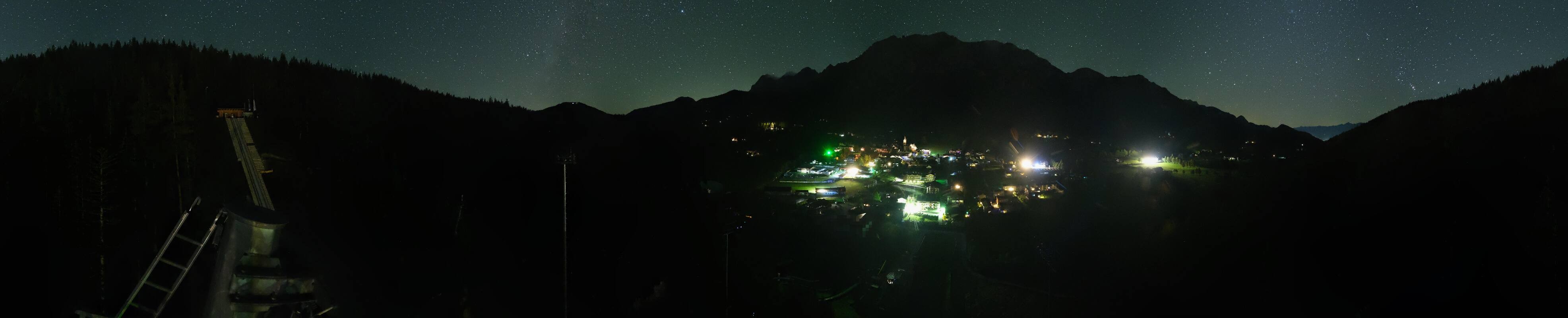 Archived image Webcam Panoramic view Ramsau ski stadium