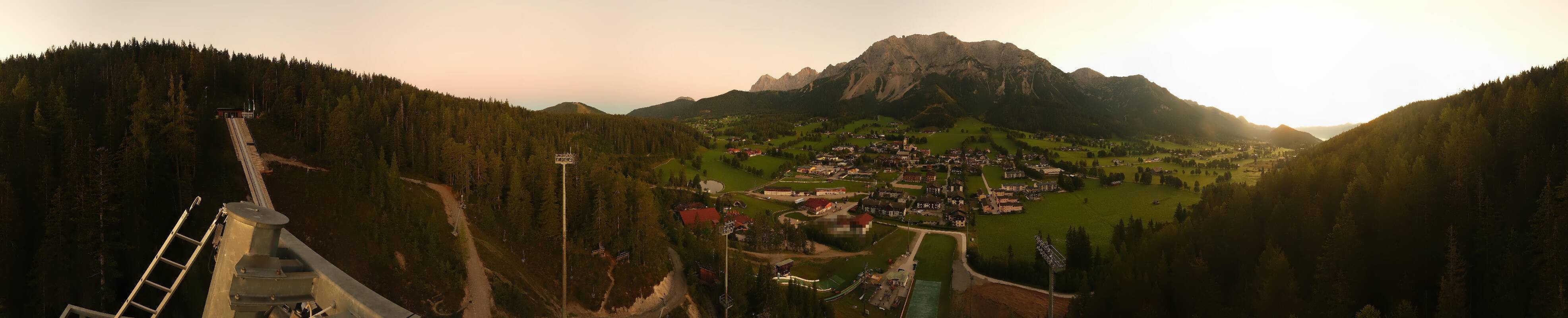 Archived image Webcam Panoramic view Ramsau ski stadium
