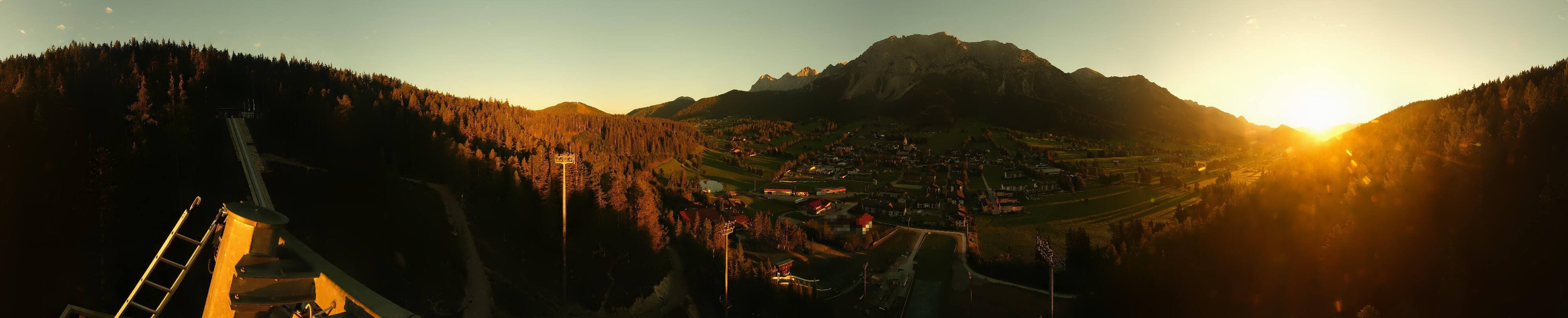 Archived image Webcam Panoramic view Ramsau ski stadium