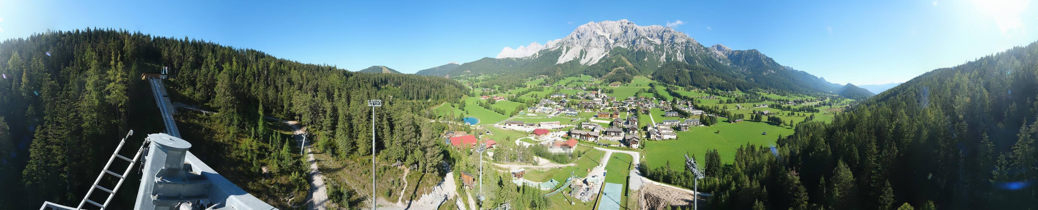 Archived image Webcam Panoramic view Ramsau ski stadium