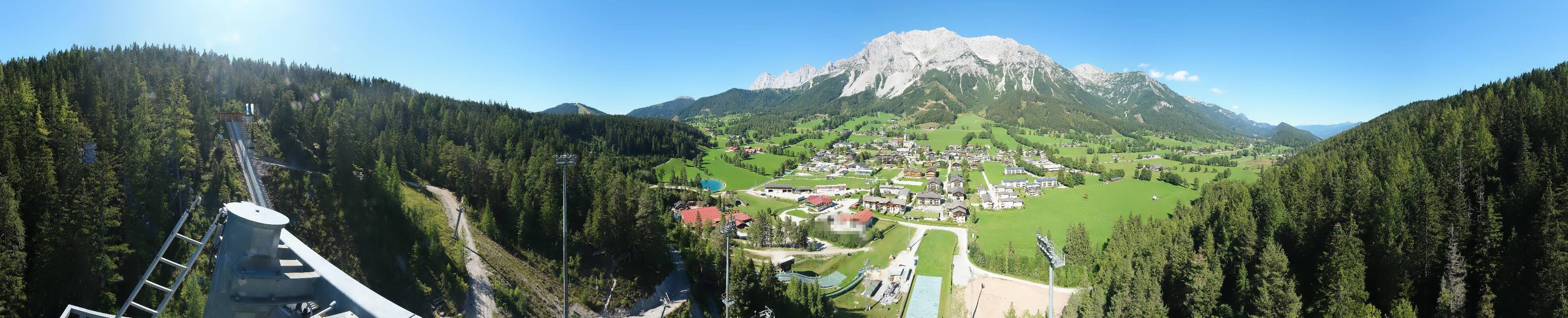 Archived image Webcam Panoramic view Ramsau ski stadium