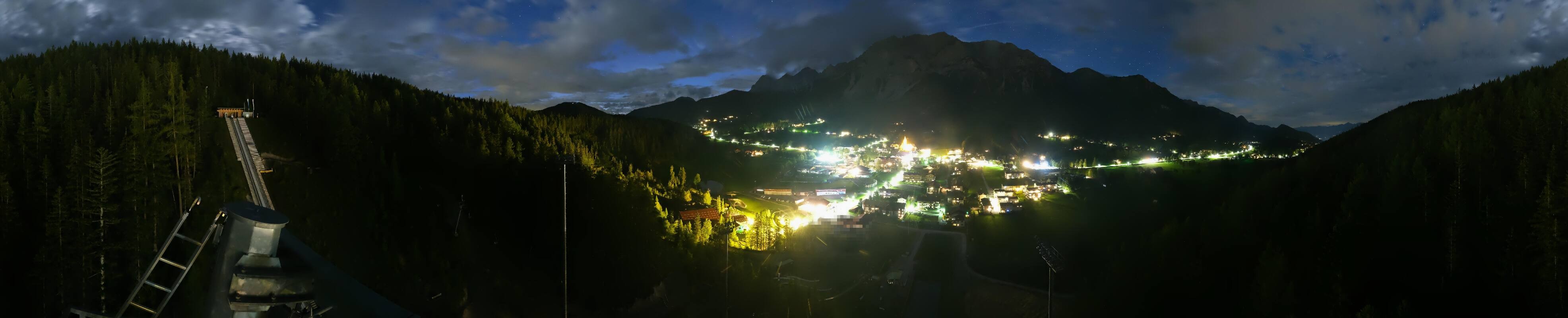 Archived image Webcam Panoramic view Ramsau ski stadium