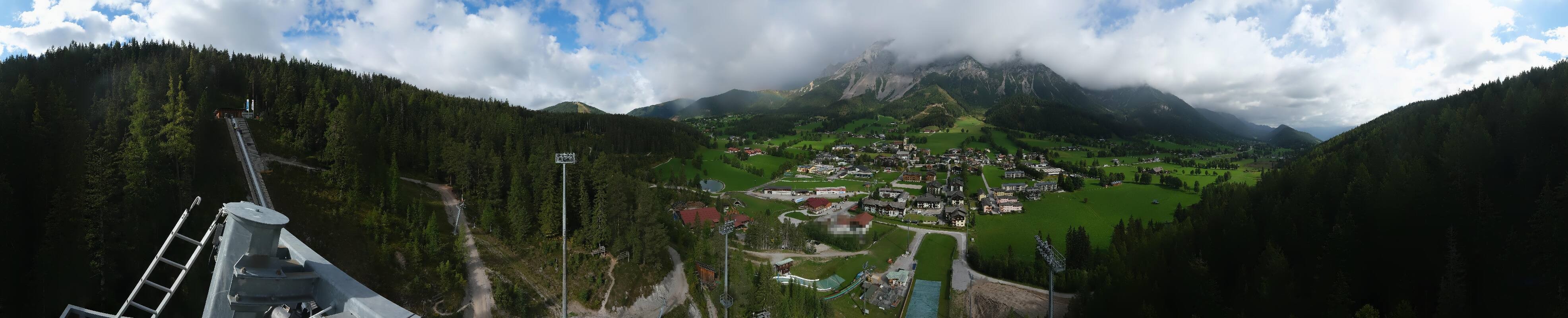 Archived image Webcam Panoramic view Ramsau ski stadium