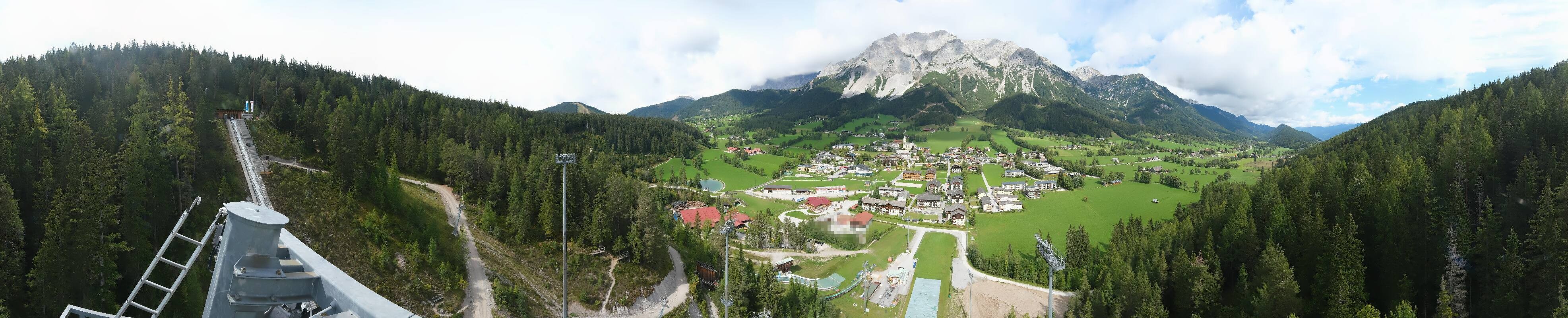 Archived image Webcam Panoramic view Ramsau ski stadium