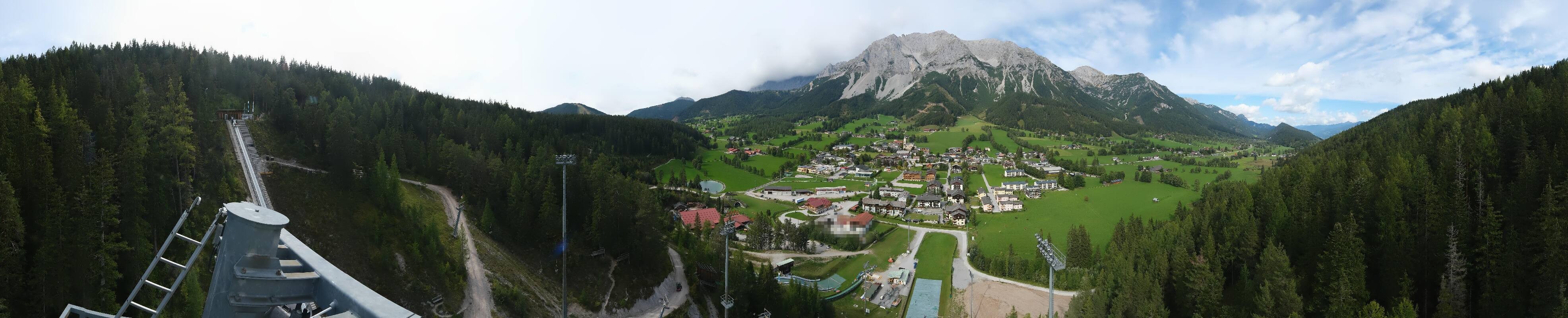 Archived image Webcam Panoramic view Ramsau ski stadium