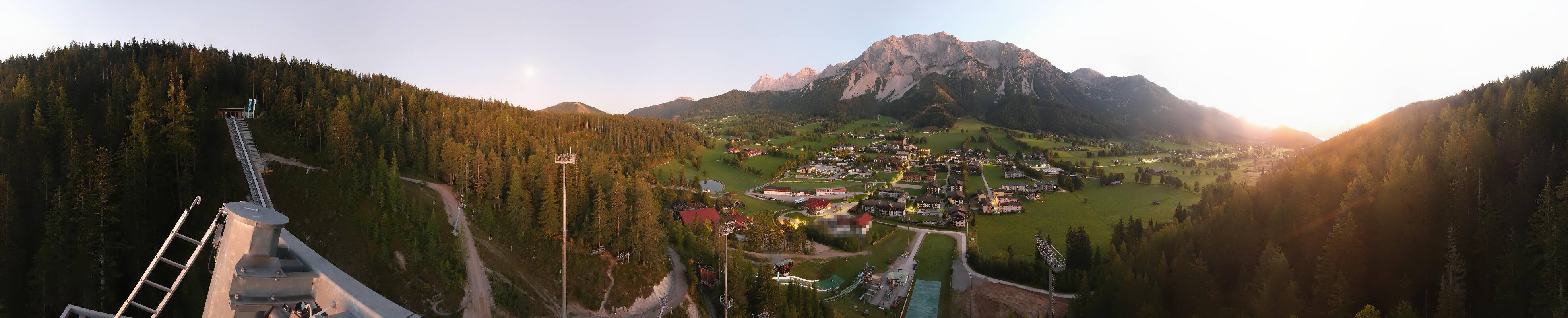 Archived image Webcam Panoramic view Ramsau ski stadium
