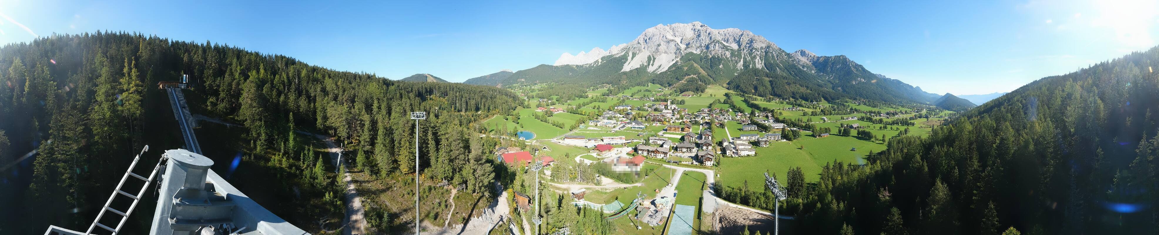 Archived image Webcam Panoramic view Ramsau ski stadium