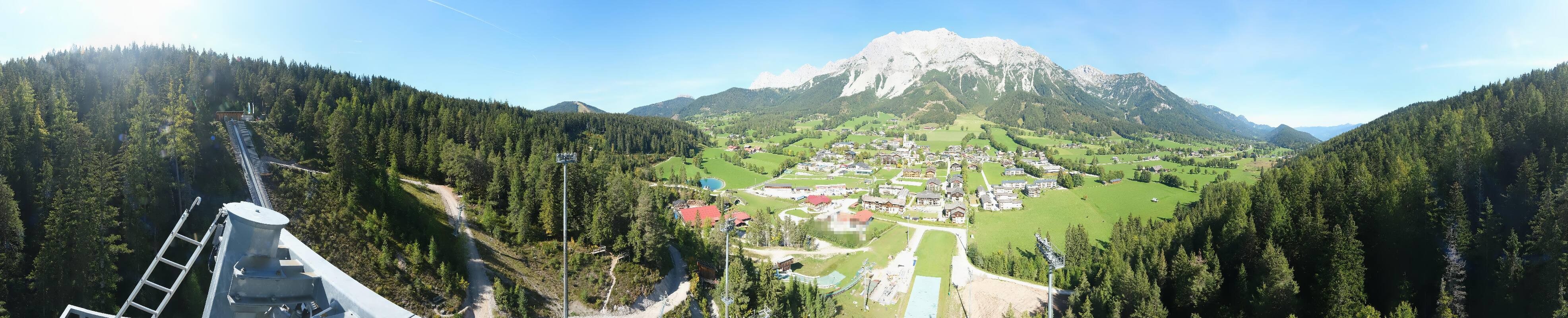 Archived image Webcam Panoramic view Ramsau ski stadium