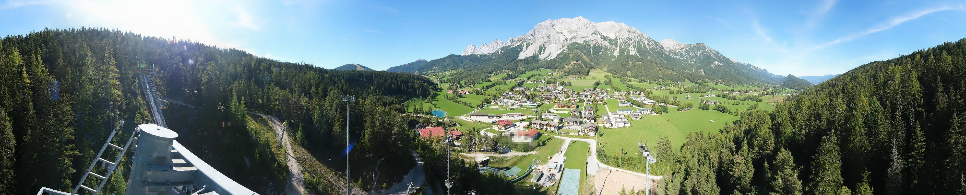 Archived image Webcam Panoramic view Ramsau ski stadium