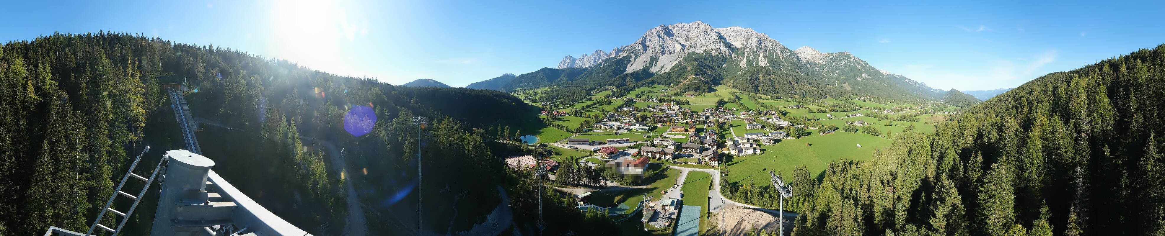 Archived image Webcam Panoramic view Ramsau ski stadium