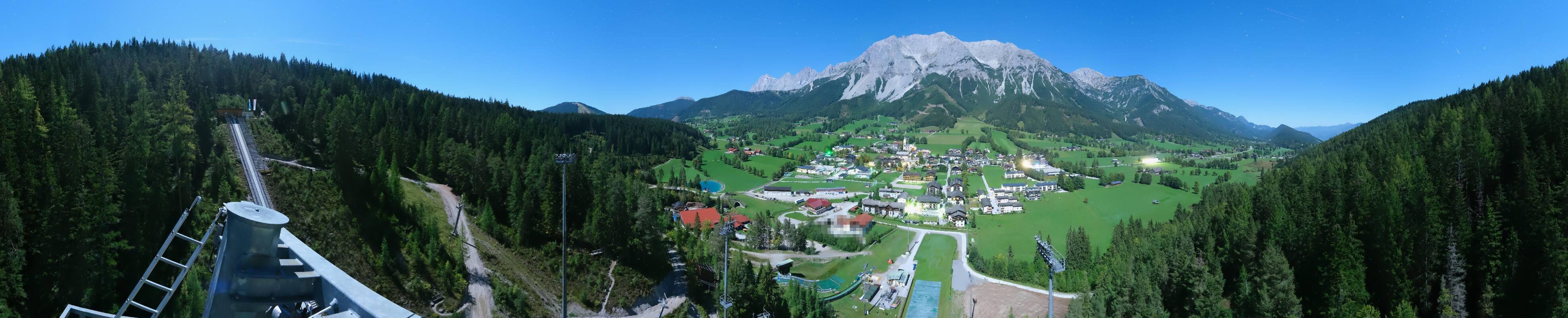 Archived image Webcam Panoramic view Ramsau ski stadium