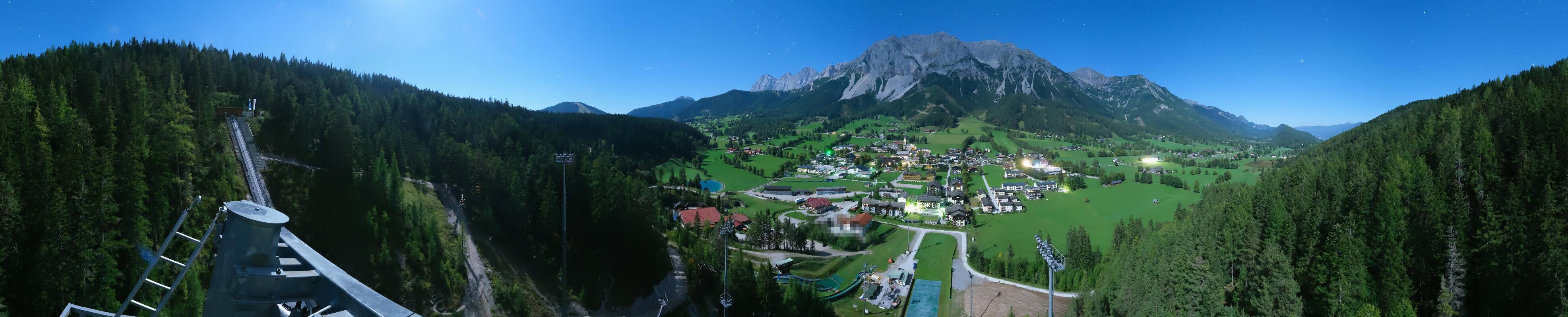 Archived image Webcam Panoramic view Ramsau ski stadium