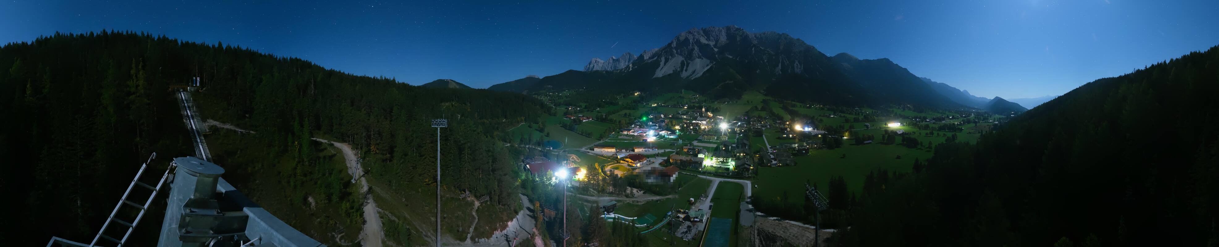 Archived image Webcam Panoramic view Ramsau ski stadium