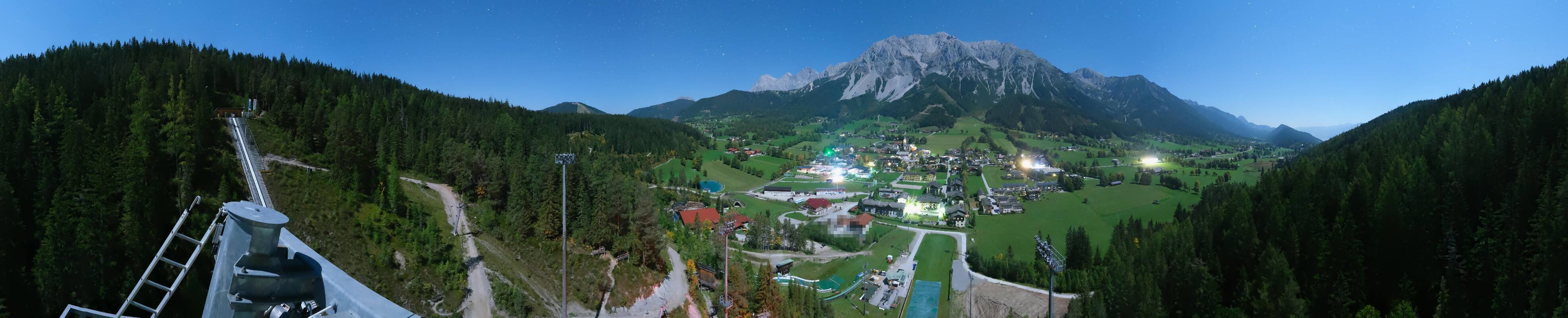 Archived image Webcam Panoramic view Ramsau ski stadium