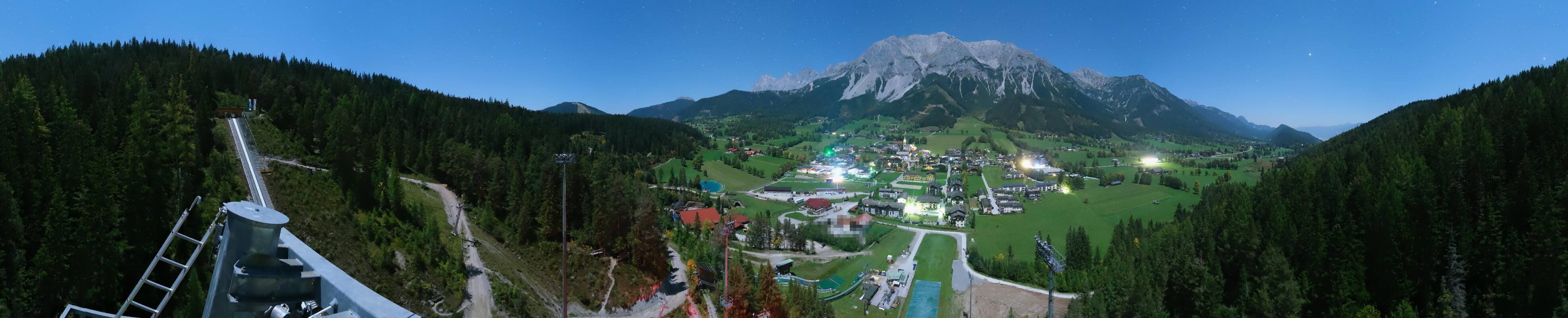 Archived image Webcam Panoramic view Ramsau ski stadium